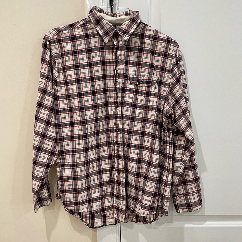 Izod plaid shirt Large